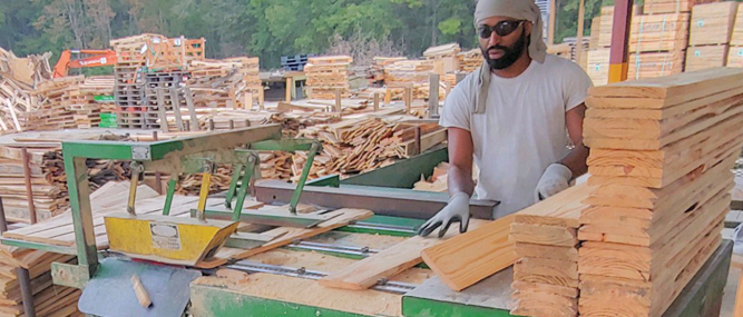 Run-A-Gade, Trio and Trim Trac Saws Create Potential with Recycled Lumber: J & B Pallet and Hicks Pallet Experience Steady Growth