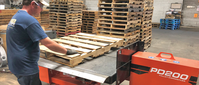 Combos and Remanufactured Pallets Are Fuel for Indiana Company?s Growth: Wood-Mizer Pallet Hawg Machines Integral to Extensive Dismantling Operations